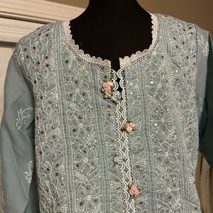 Beautiful M hand embroidery 4 piece dress.